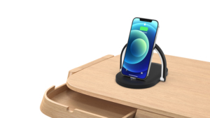 <span class=keywords><strong>Lampe</strong></span> de bureau multifonctionnelle 3 en 1 15W Chargement rapide sans fil Support réglable pour téléphone de table Chargeur avec <span class=keywords><strong>lampe</strong></span> de chevet - Product Image 3