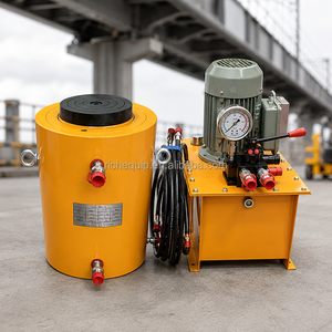 Vérin hydraulique électrique à double effet ultra haute pression à piston solide pour levage d'équipements lourds - Product Image 3
