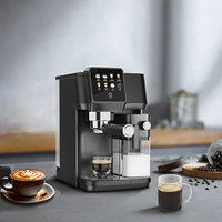Machine à café électrique moderne européenne 700 ml avec mousseur à lait en acier inoxydable de haute qualité, système de brassage domestique