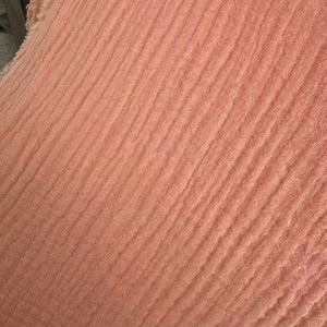 Tissu crêpe double couche 40*16 en coton slub délavé, gaze de coton pour vêtements de maternité et de détente pour bébé et tie-dye - Product Image 3