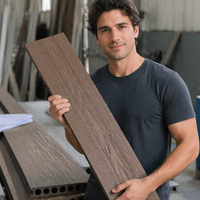 Planche de terrasse en composite bois-plastique Vanjoin résistante aux intempéries, gaufrage 3D, antidérapante, pour terrasse extérieure