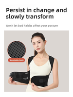 Correcteur de posture dorsal réglable, ceinture de soutien pour les épaules, orthèse dorsale, coussinets de soutien pour les épaules