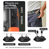 Digitales Display Wiederaufladbares Elektrisches Hundetrainingshalsband mit Vibration IPX7 Wasserdicht Verstellbar Reflektierendes Nylon Modisch