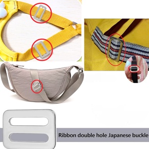 Boucle coulissante en métal robuste pour ceinture, attache élastique à verrouillage rapide, ajusteur de longueur de sangle, accessoires pour collier de chien et sacs à main - Product Image 2