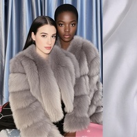 Manteau d'hiver court à manches longues et à devant ouvert en fausse fourrure moelleuse pour femme, style Teddy, effet duveteux, type doudoune