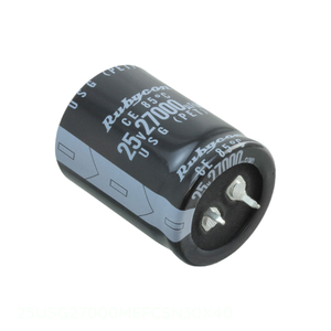 Condensateur à montage en surface (SMD) 25USG27000MEFCSN30X40 27000 µF, aluminium, 27000 µF, 20 %, 25 V, à connexion rapide (SNAP TH) - Product Image 1
