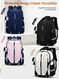 Multi‑color Large Capacity Waterproof Student Backpack Laptop School <b>Bag</b> for Primary Junior High OEM ODM - Product Image 3