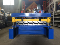 Máquina de fabricación de láminas de hierro, máquina de laminación de doble diseño para techo glaseado