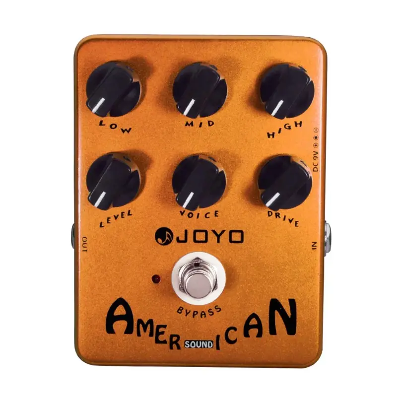 JOYO JF-14 아메리칸 사운드 AMP 시뮬레이터 페달 FD 57 디럭스 앰프에서 일렉트릭 기타 효과를위한 깨끗한 사운드까지