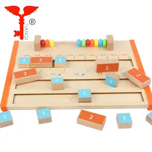 Digital Cognitive Arithmetic Abacus Learning Montessori Math Wood Toy
