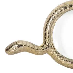 Scultura Decorativa in Metallo a Forma di Serpente con Lente d'Ingrandimento per Casa, Bagno, Tavolino da Caffè - Product Image 5