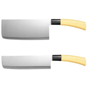 Kitchen Knife Set Stainless Steel 2 Pieces Banana Handle Polished Blade Straight Edge For Fruit Vegetable Peeling - Product Image 2