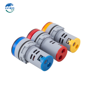 LVBO LED tension et courant fréquencemètre affichage numérique circulaire bouton <span class=keywords><strong>signal</strong></span> lumineux AD16 affichage indicateur de tension AD16-22 - Product Image 4