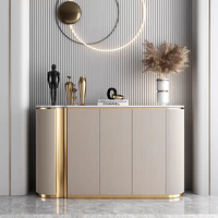 Mueble de Consola de Estilo Italiano de Lujo Ligero, Cajonera, Aparador Moderno y Sencillo, Mueble para Zapatos de Entrada para Salón/Sala de Estar