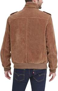 แจ็กเก็ตหนังกันลมสำหรับผู้ชายแจ็กเก็ตหนังสำหรับกลางแจ้งผลิตตามสั่ง - Product Image 2