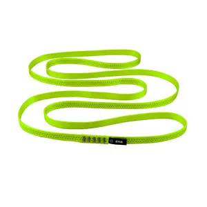 Hot Sale 22kn 150Cm Groene Platte Riem Riem Nylon Polyester O-Vormige Yoga Tape Klimband