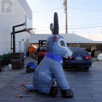 Grand modèle de mascotte gonflable personnalisé chèvre/agneau, gonflable promotionnel pour centre commercial/exposition agricole/décoration d'événements équine