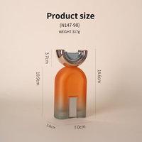 Flacon de parfum en verre givré avec logo personnalisé, 100 ml, flacons de luxe avec pompe pulvérisatrice pour huile de parfum, flacon pulvérisateur avec emballage en boîte