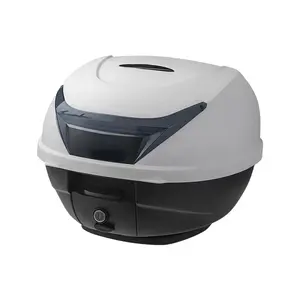 Xe máy Top Box Scooter Trunk 34L PP xe máy thân cây có thể chứa một Mũ bảo hiểm đầy đủ bên ngoài lưu trữ đuôi hộp