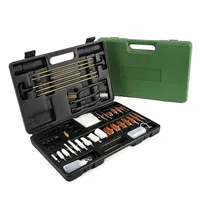 Kit de nettoyage universel pour armes à feu avec brosse en métal et nylon et bidon d'huile, outil de nettoyage professionnel durable pour armes à feu de chasse
