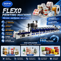 Machine d'impression flexographique en ligne de haute qualité pour étiquettes en papier, type unité, avec feuille d'aluminium LED UV