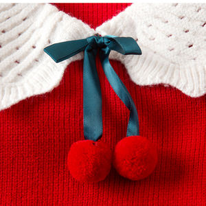 Nouveau Design de vêtements d'hiver pour enfants, <span class=keywords><strong>pull</strong></span> tricoté à manches longues pour enfants, <span class=keywords><strong>pull</strong></span> tricoté avec belle <span class=keywords><strong>boule</strong></span> - Product Image 6