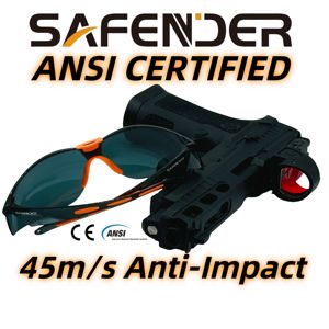 แว่นตานิรภัยกันฝ้า กันรอยขีดข่วน ทนสารเคมี มาตรฐาน ANSI Z87.1 แบบครึ่งกรอบ สามสี สำหรับงานก่อสร้าง - Product Image 3