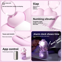Vibrador 2 en 1 con Diseño de Flor y Lengua, Estimulador de Clítoris, Juguete Sexual con Succión para el Punto G y Orgasmo