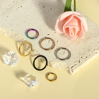Bijoux de corps en titane plaqué or 16g anneaux de septum à segments articulés mariage fête et fiançailles piercing nez anneaux et bijoux