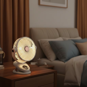 Authentic Electric Rechargeable Usb Mini Handheld Table Desk Clip Fan Commercial Desk Fan With Led <b>Light</b> Vehicle <b>Power</b> Supply - Product Image 1