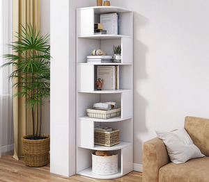 ชั้นวางหนังสือไม้เข้ามุมสำหรับห้องนั่งเล่น รุ่น KY-0489 ชั้นวางหนังสือไม้เข้ามุม KY-0489 - Product Image 2