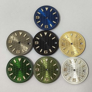 Aangepaste Universele Horloge Wijzerplaat Accessoire Verschillende Stijlen Voor Nh35 Nh34 Nh38 28.5Mm Horloges Gemaakt Van Roestvrij Staal En Metaal - Product Image 5