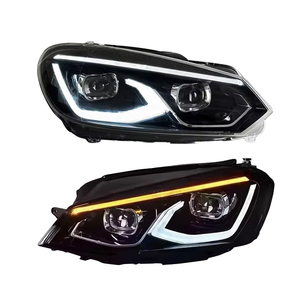 YU GUANG para VM <span class=keywords><strong>GOLF</strong></span> 6 MK6 Conjunto de faros delanteros 2010 <span class=keywords><strong>2014</strong></span> Actualización a <span class=keywords><strong>GOLF</strong></span> 6 MK6 Faros delanteros LED - Product Image 1