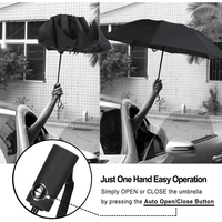 Parapluie inversé pliable automatique personnalisé de 46 pouces