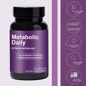 Probiótico Multi-Cepa OEM con Akkermansia Muciniphila, Apoya <span class=keywords><strong>el</strong></span> Metabolismo, Mantiene los Niveles de Energía <span class=keywords><strong>para</strong></span> Mujeres y Hombres, 30 Cápsulas - Product Image 6