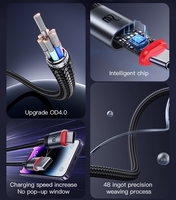 Yesido CA130L kabel Data USB ke IP, 2M pengisian daya Cepat Chip cerdas bawaan paduan aluminium