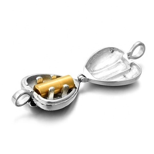 Yiwu Aceon fusione <span class=keywords><strong>di</strong></span> acciaio inossidabile Vintage Memory Jewelry Miss You Birthstone Angel Wing Heart cerniera chiusura medaglione nuovo ciondolo - Product Image 2