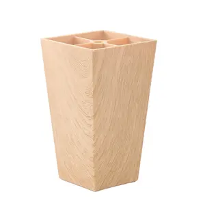 Wooden surface latest design square ABS tip rubber chair legs extenders with competitive price