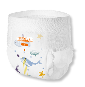 ผ้าอ้อมเด็กแบบกางเกง Besuper Ultra Thin ซึมซับดีเยี่ยม ป้องกันการรั่วซึมแบบ 3 มิติ ได้รับการรับรองมาตรฐาน CE - Product Image 1
