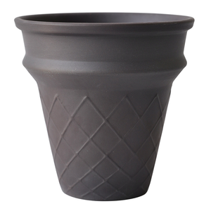 Maceta de Cerámica Rústica Esmaltada en Forma de Cono, Linda, Blanca y Negra, Transpirable, con Orificio de Drenaje para Suculentas de Hogar como Hoya Carnosa - Product Image 6