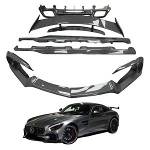 Kit carrosserie en Fiber de carbone Style Rz pour <span class=keywords><strong>Mercedes</strong></span> Benz <span class=keywords><strong>Amg</strong></span> Gt Gts <span class=keywords><strong>Gtc</strong></span> 18-23 mise à niveau diffuseur arrière jupes latérales à lèvre avant de haute qualité - Product Image 1