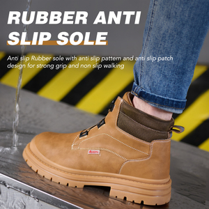Bottes <span class=keywords><strong>de</strong></span> Travail OEM Chine Nouveaux Styles Hommes Anti-Choc Chaussures <span class=keywords><strong>de</strong></span> Sécurité Hiver à Embout <span class=keywords><strong>d</strong></span>'<span class=keywords><strong>Acier</strong></span> Matières Tige Daim Fourrure Toile - Product Image 5