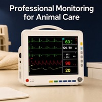 Moniteur patient vétérinaire pour animaux de compagnie, modèle 1409, multiparamètres (ECG, NIBP, SpO2, fréquence cardiaque), pour usage clinique, export direct usine