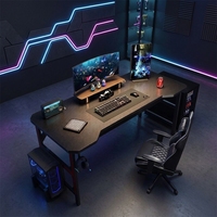 Juego de Mesas y Sillas Ergonómicas de Fibra de Carbono para Juegos, Venta al por Mayor, Color Negro, Alta Calidad, Personalizado de Fábrica, Mesa de Juego Económica para Gamers