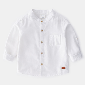 Blusa de Estilo Coreano para Niños, Cuello Alto, Algodón, Manga Larga, Último Diseño de Tienda en Línea - Product Image 1