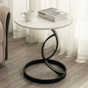 <span class=keywords><strong>Tavolino</strong></span> Laterale in Lastra di Roccia, Design Minimalista Italiano per Soggiorno, <span class=keywords><strong>Tavolino</strong></span> da Caffè Piccolo Nero - Product Image 1