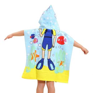 Serviette de bain à capuche pour enfants, séchage rapide, motif dessin animé, peignoir de plage pour enfants - Product Image 4