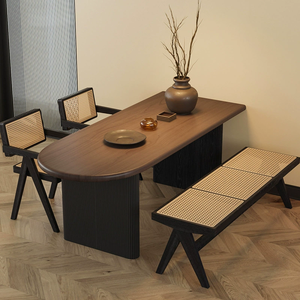 Juego de Mesa y Sillas de Comedor de Madera Maciza Nórdica, Mesas y Sillas para Restaurante y Cafetería, Sala de Estar Comercial - Product Image 3