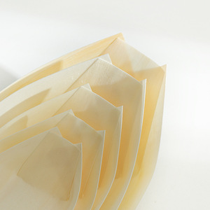 Assiette <span class=keywords><strong>en</strong></span> <span class=keywords><strong>bois</strong></span> biodégradable jetable de 6 pouces <span class=keywords><strong>en</strong></span> forme de bateau <span class=keywords><strong>avec</strong></span> <span class=keywords><strong>couvercle</strong></span> sans danger pour le réfrigérateur et pour les hôtels, le camping et le plateau <span class=keywords><strong>en</strong></span> <span class=keywords><strong>bois</strong></span> pour sushis - Product Image 4