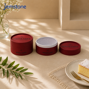 Factory Sale Eco Friendly Food Grade Cake Dessert Round Cardboard Cheesecake Box Cylinder Kraft Paper Tube Packaging Custom - Product Image 2